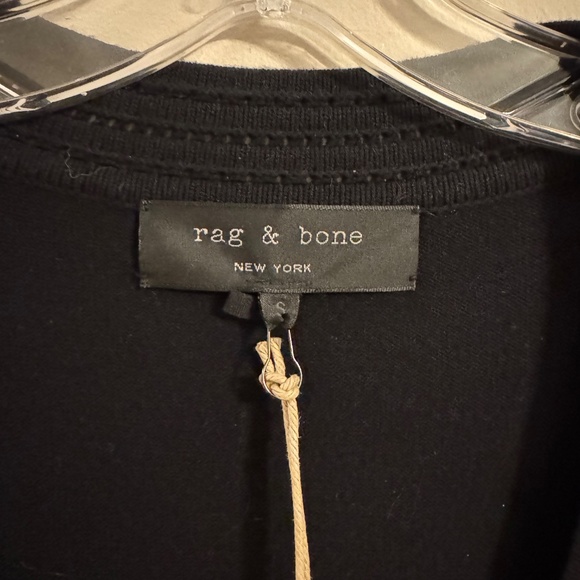 NWT Rag & Bone Knit V-Neck Little Black Dress (Size Small) - Picture 4 of 10